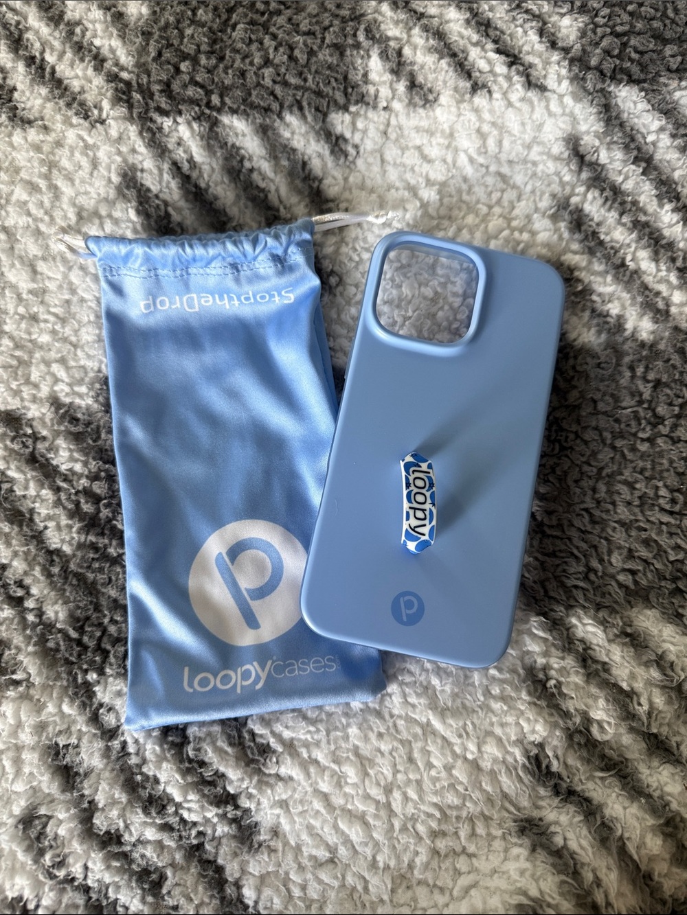 Blue Loopy Case for righty for iPhone 16 Pro Max 🩵